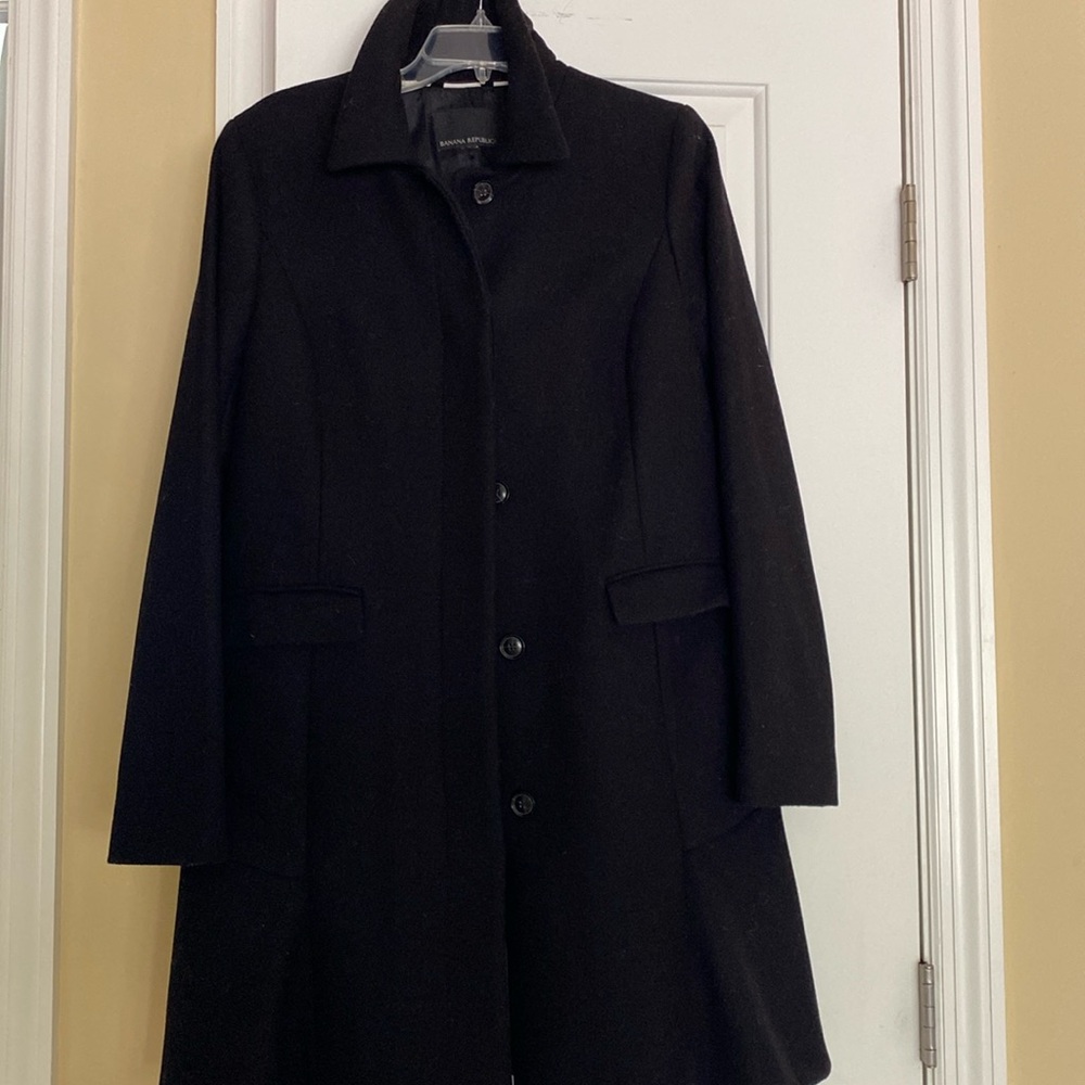 Banana Republic Italian Fabric by Mario Bellucci Wool Mermaid BackCoatNever Used